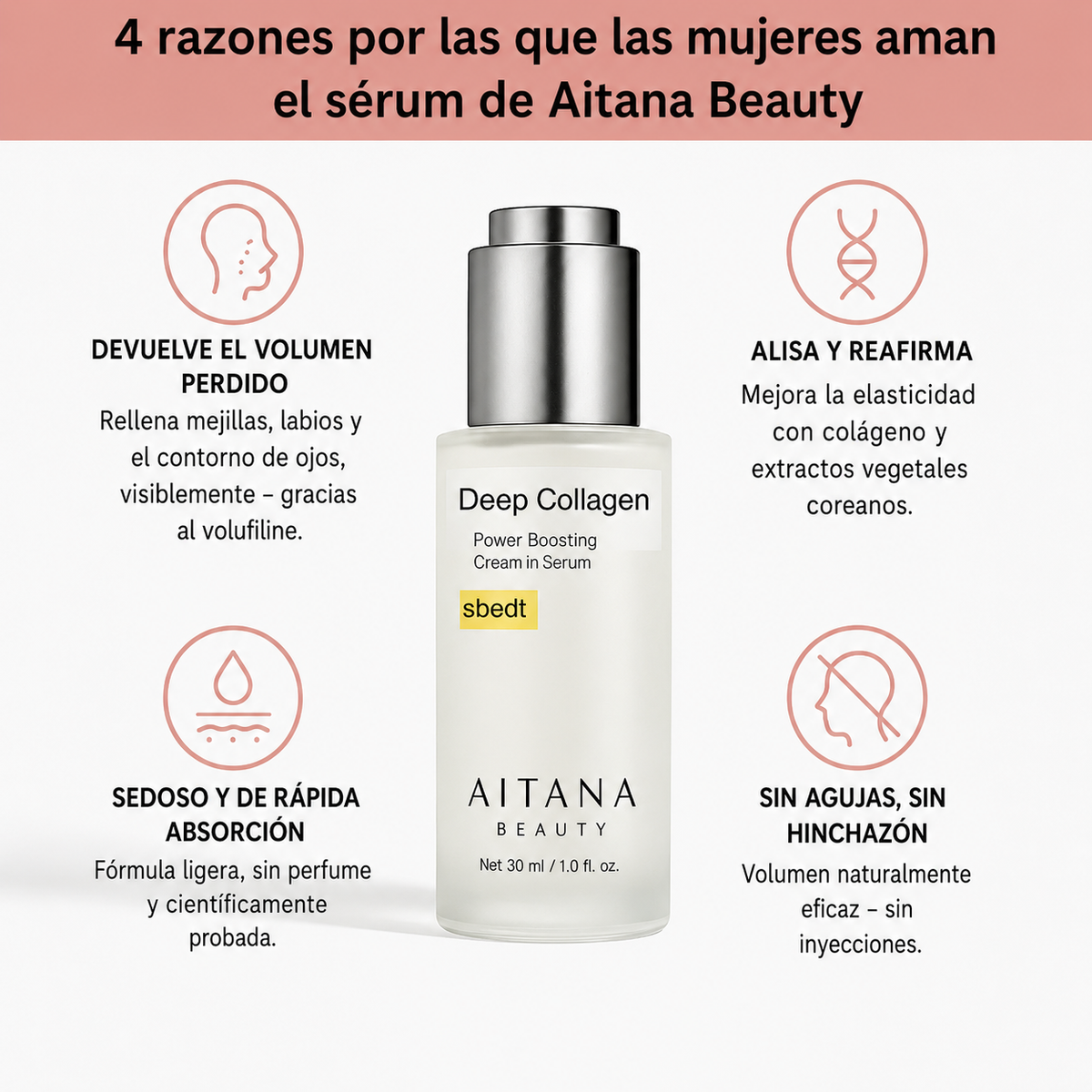 Sérum coreano de colágeno para pieles maduras